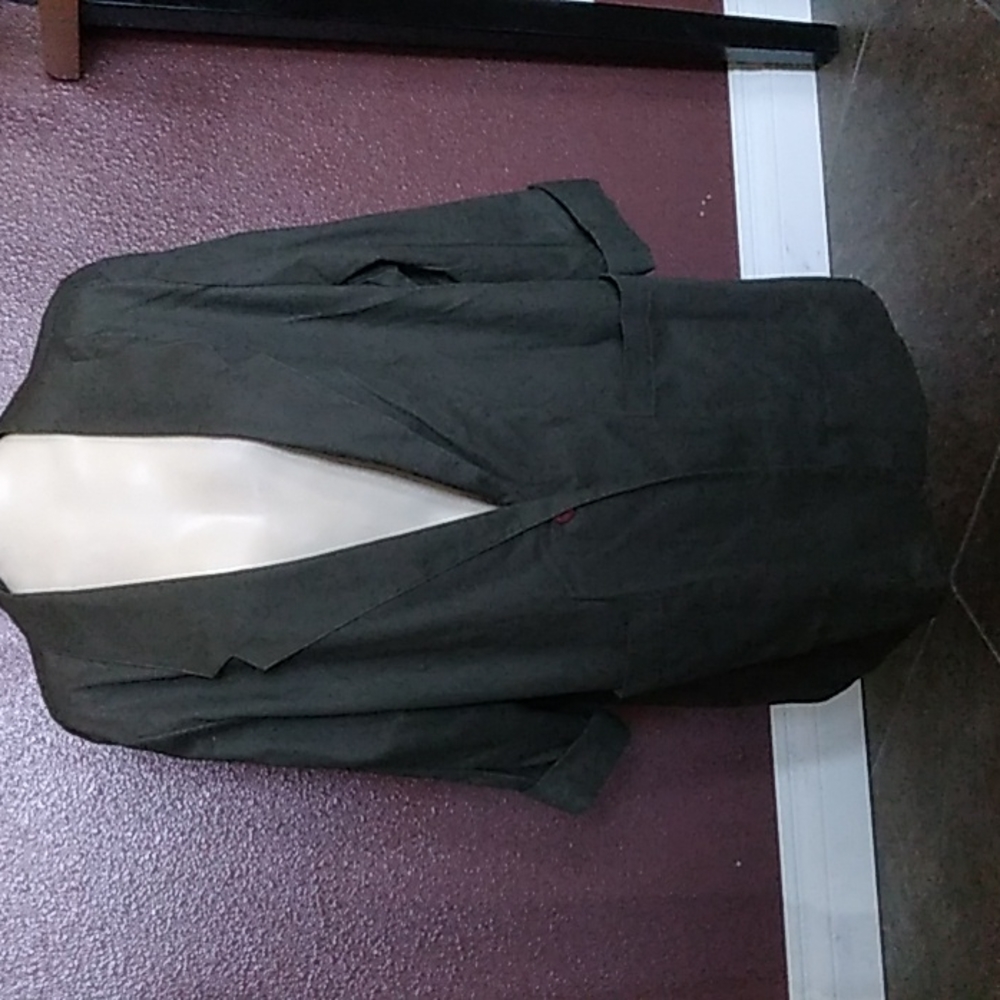 Vintage 90's Forest Green Cotton Blazer Jacket
